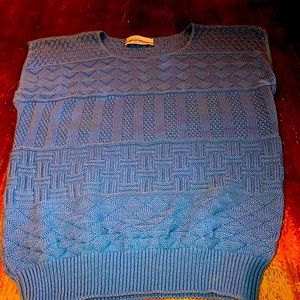 Ladies Blue Major Motion Sleeveless Sweater